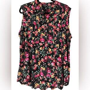 1  Roz & Ali Floral Sleeveless Top
